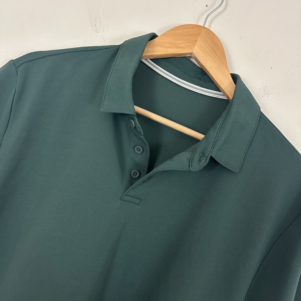 Vuori Gamepoint Polo Shirt Dark Green Resort Wear Golf Performance Mens Large